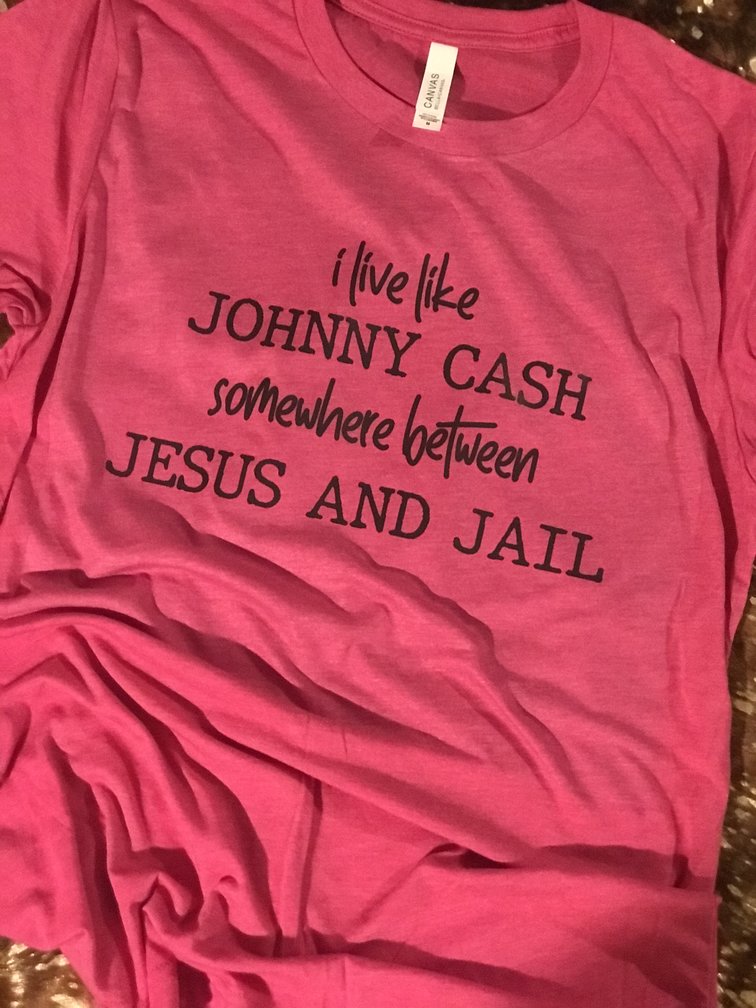 Between Jesus and Jail Tee