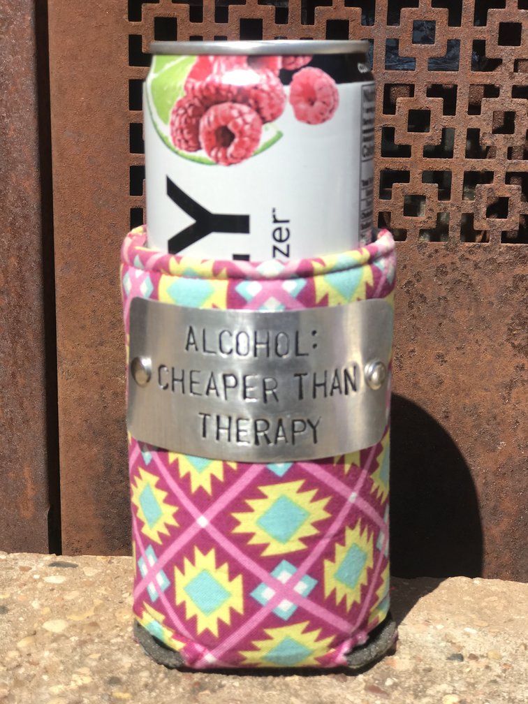 Design Your Own Pink Aztec Koozie