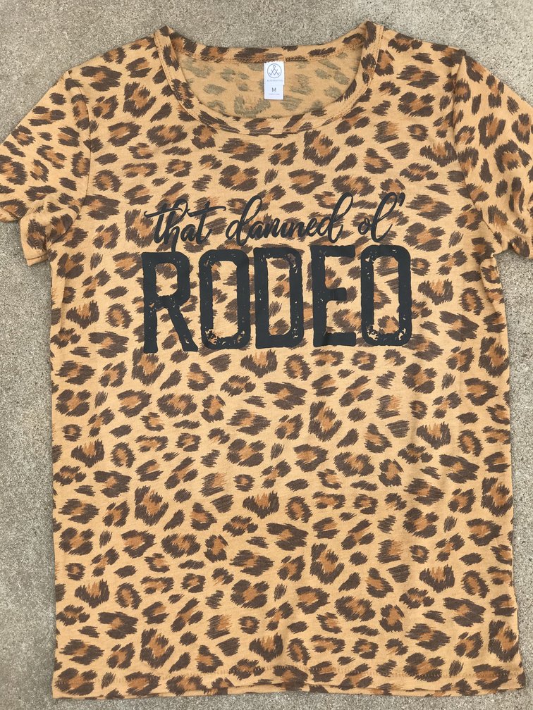That Damned Ol' Rodeo Leopard Tee